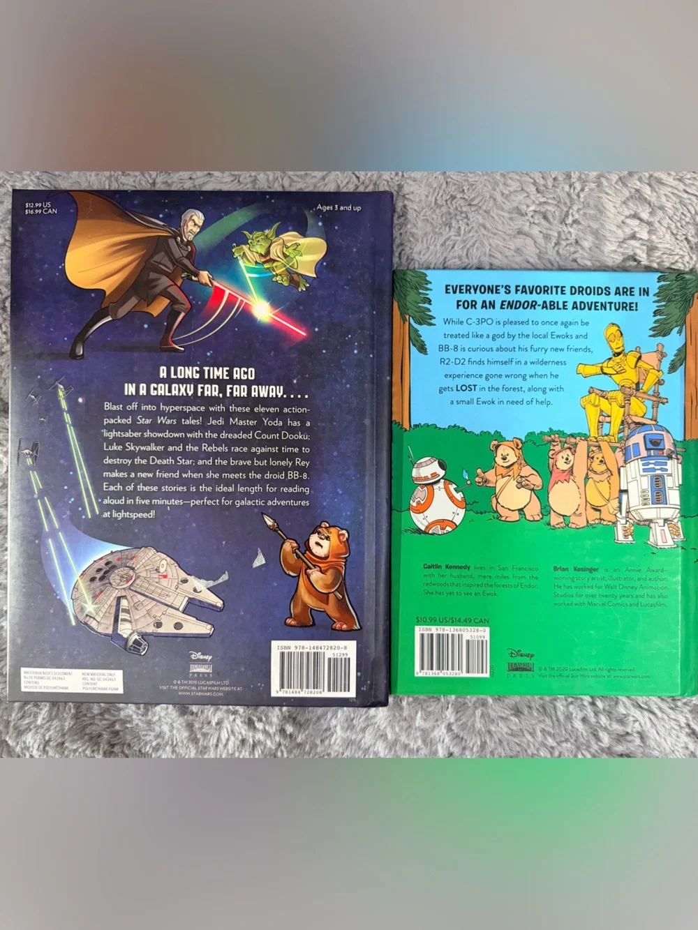 Disney Star Wars Kids 5 Minutes Stories Hardcover Book & bonus Star Wars book